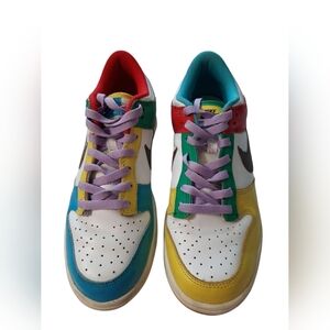 Nike Dunk Colorful Low-Top Sneakers Size 7 Youth